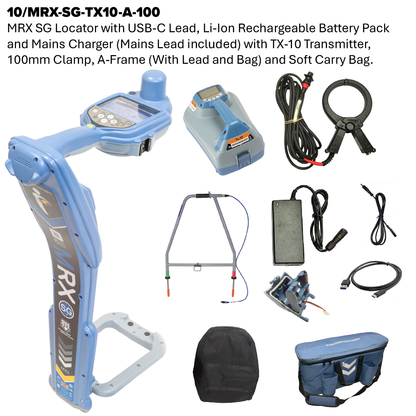 MRX SG Radio Frequency Marker, Survey Grade Cable and Pipe Locator and Transmitter Kit