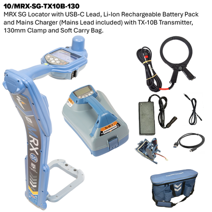 MRX SG Radio Frequency Marker, Survey Grade Cable and Pipe Locator and Transmitter Kit