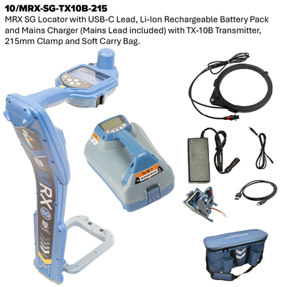 MRX SG Radio Frequency Marker, Survey Grade Cable and Pipe Locator and Transmitter Kit