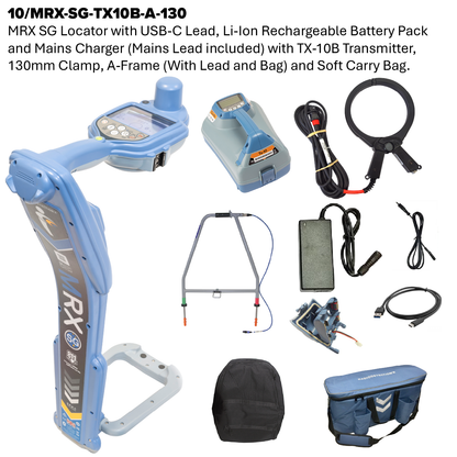MRX SG Radio Frequency Marker, Survey Grade Cable and Pipe Locator and Transmitter Kit