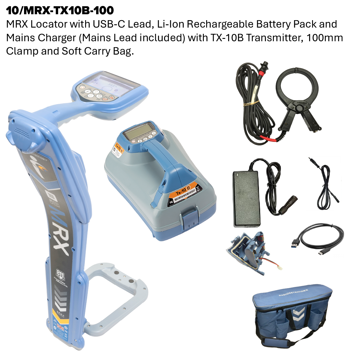 MRX Radio Frequency Marker, Cable and Pipe Locator and Transmitter Kit
