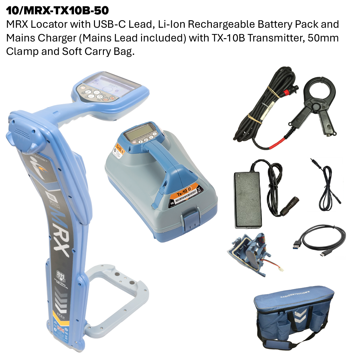 MRX Radio Frequency Marker, Cable and Pipe Locator and Transmitter Kit