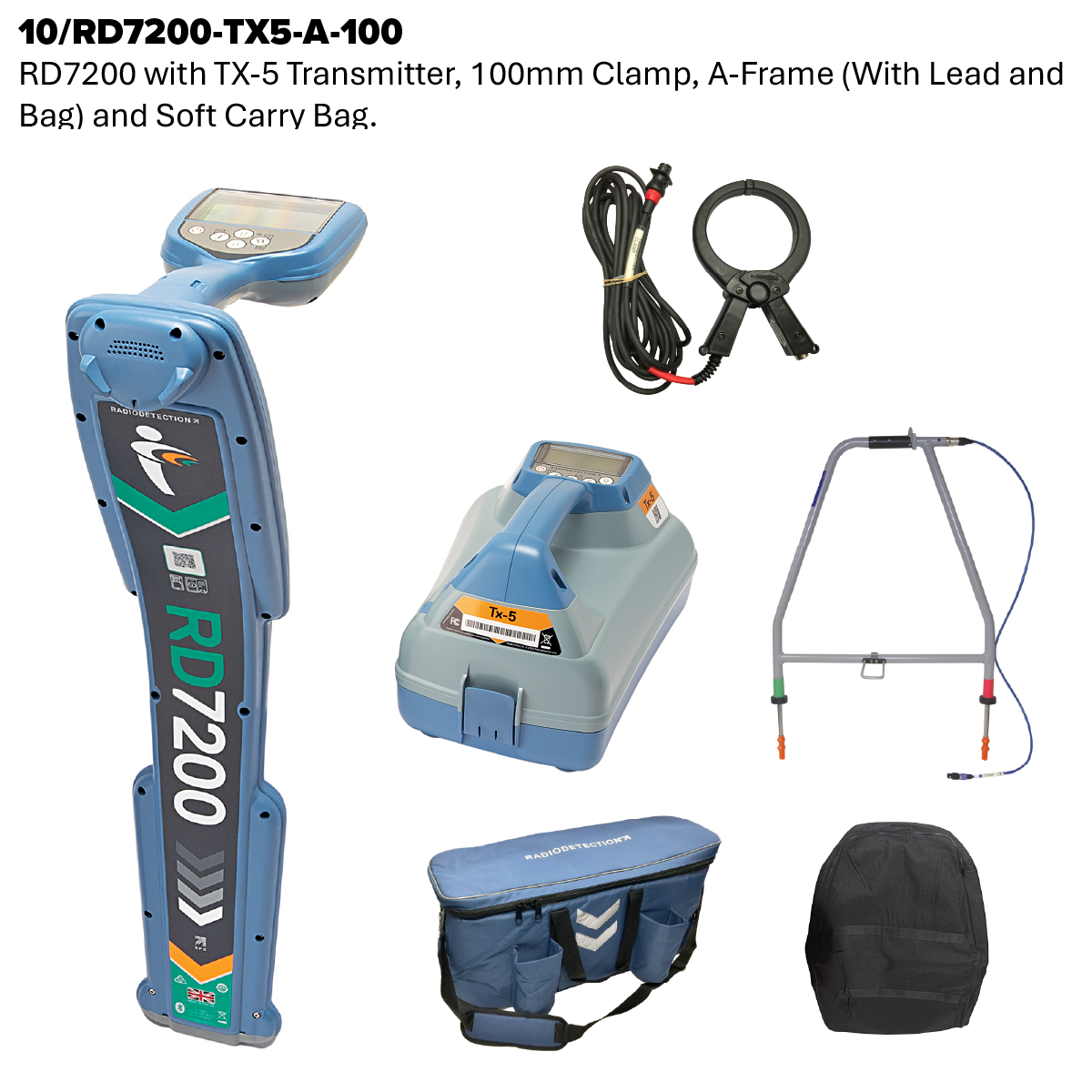 RD7200 Cable and Pipe Locator and Transmitter Kit