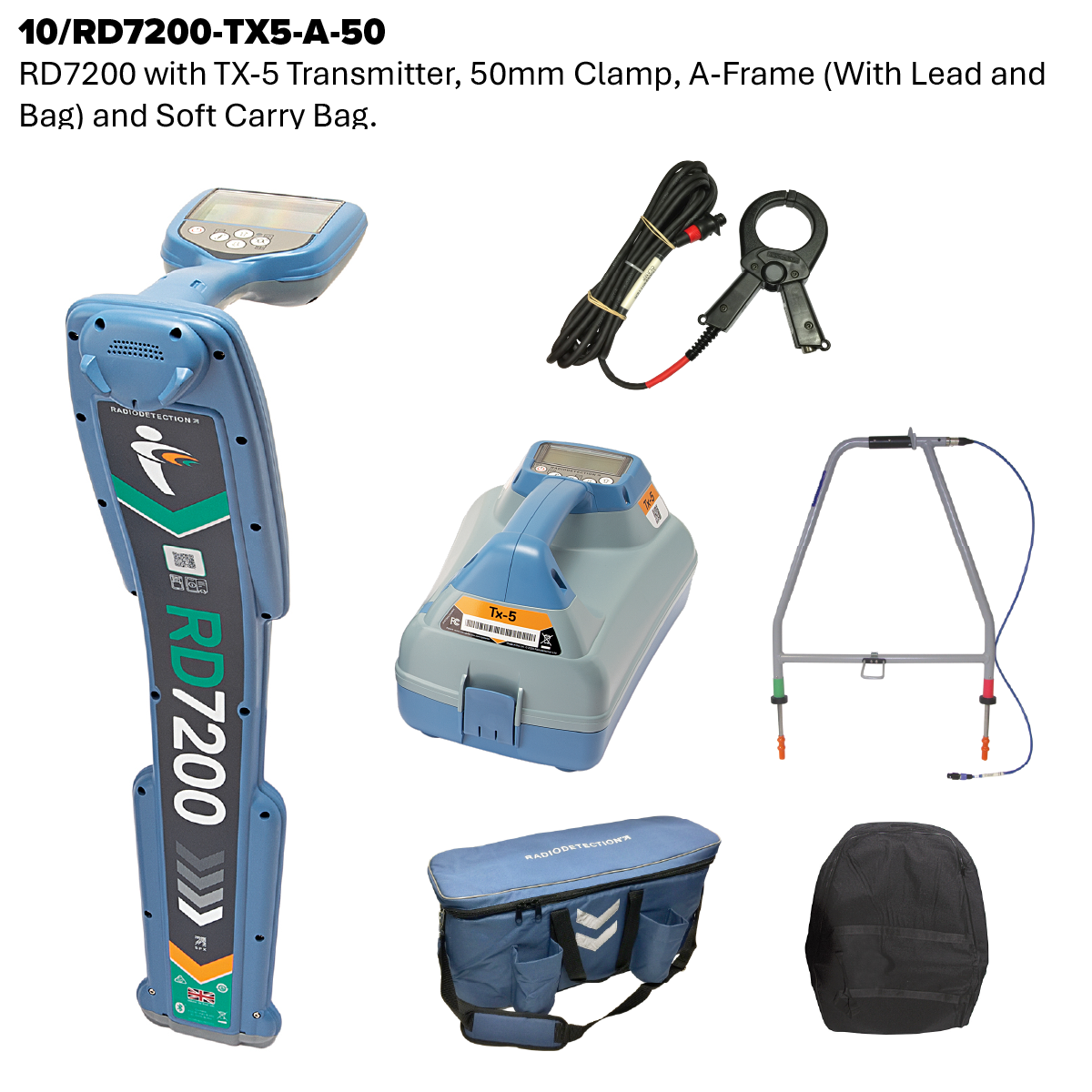 RD7200 Cable and Pipe Locator and Transmitter Kit