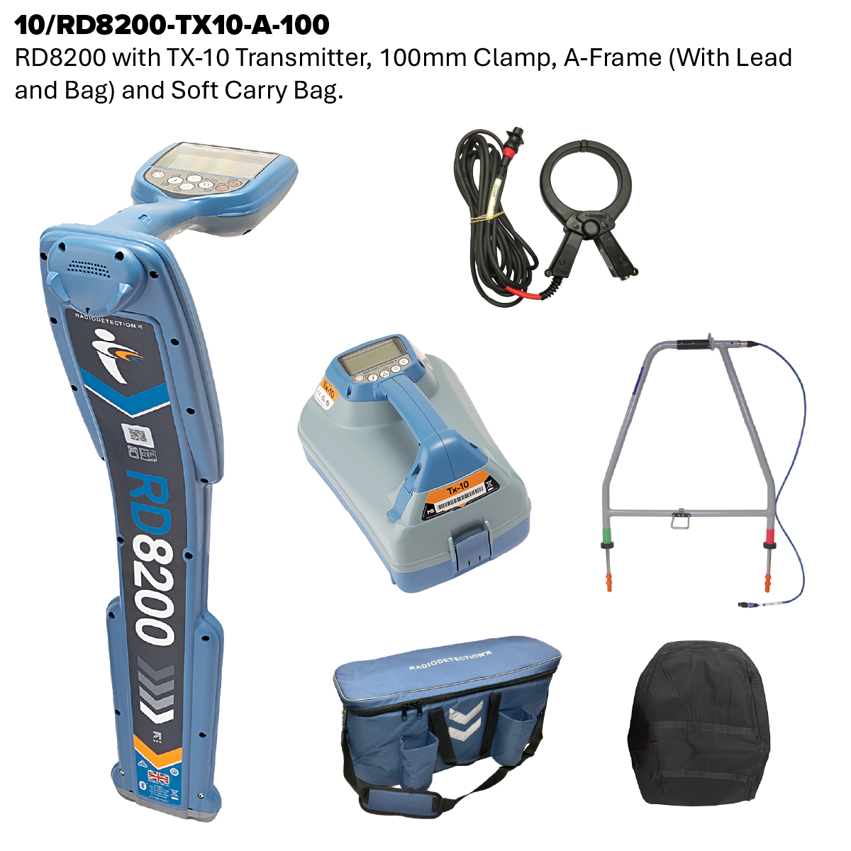 RD8200 Cable and Pipe Locator and Transmitter Kit