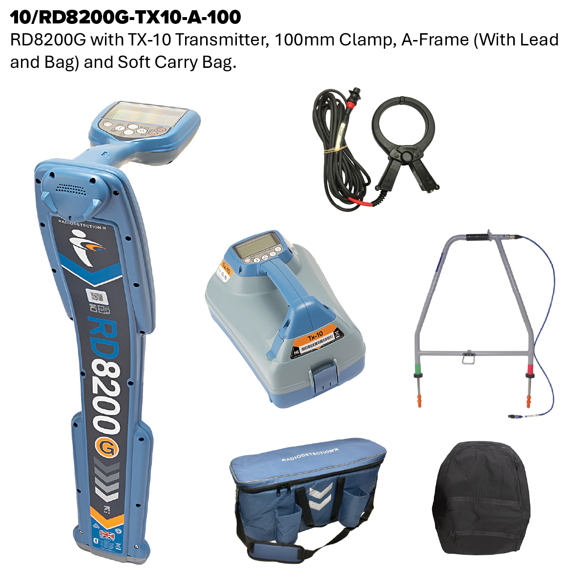 RD8200G Cable and Pipe Locator and Transmitter Kit