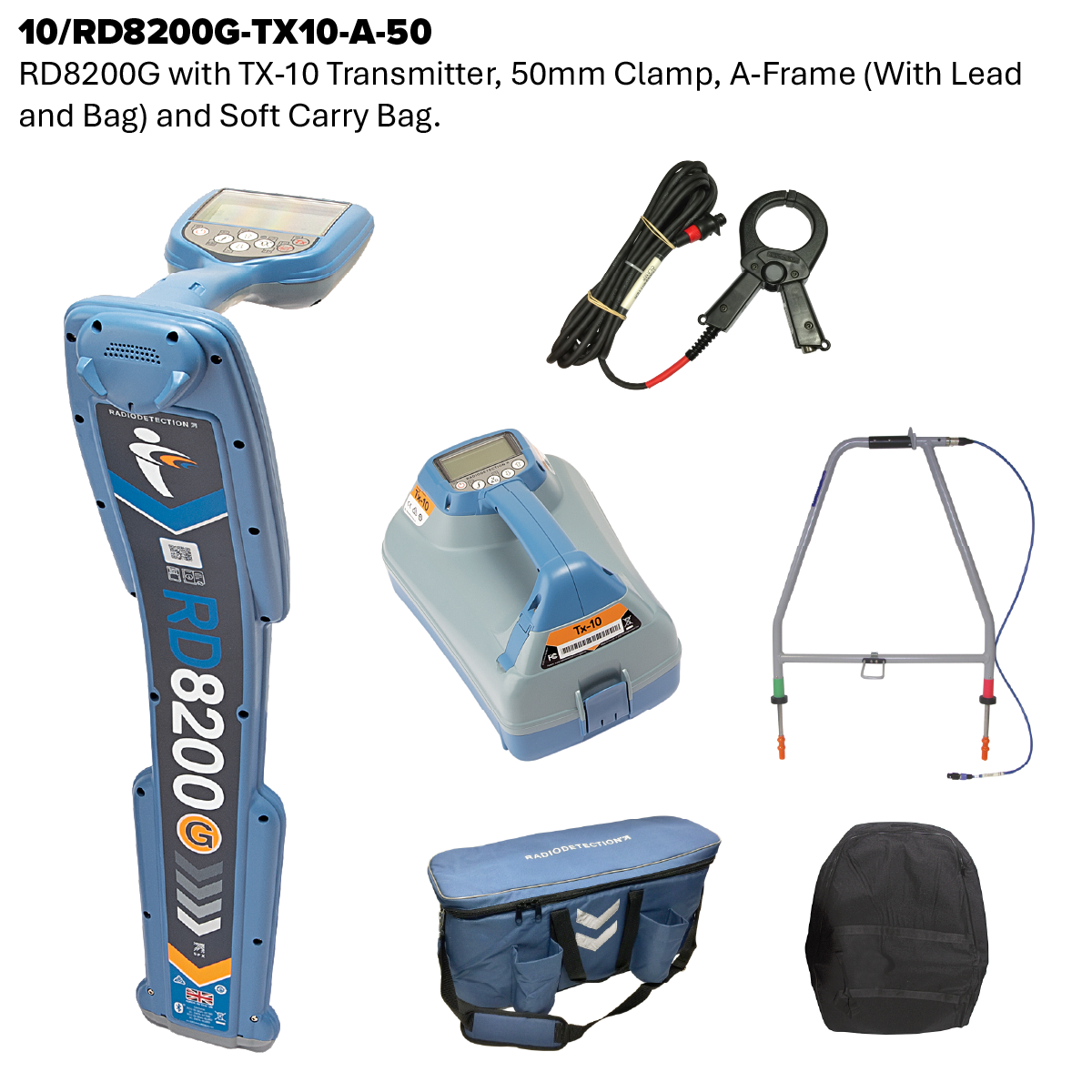 RD8200G Cable and Pipe Locator and Transmitter Kit