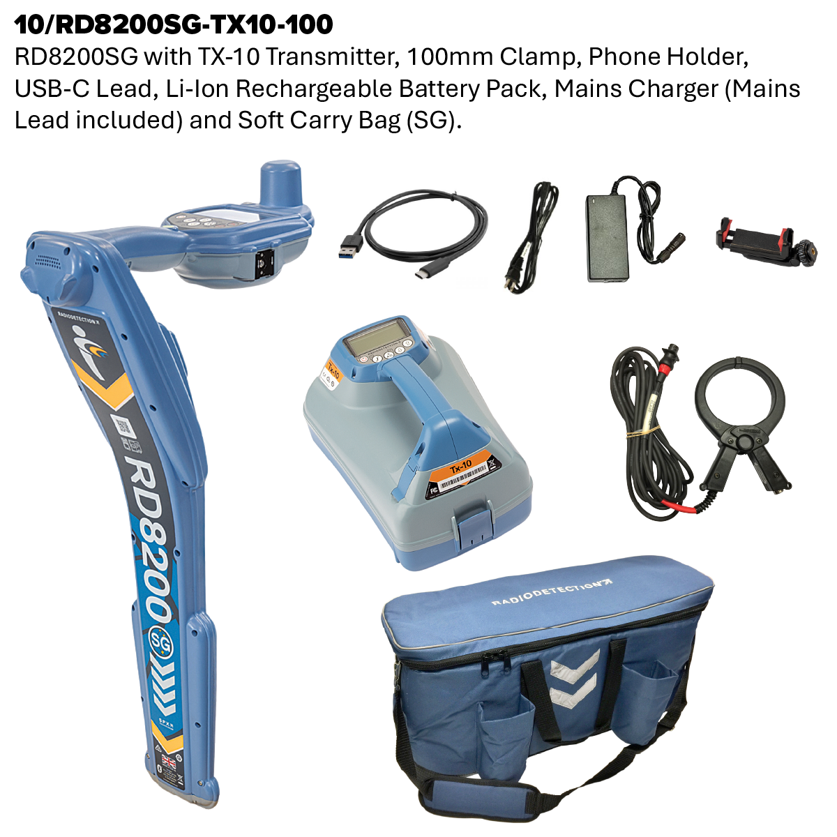 RD8200SG Cable and Pipe Locator and Transmitter Kit