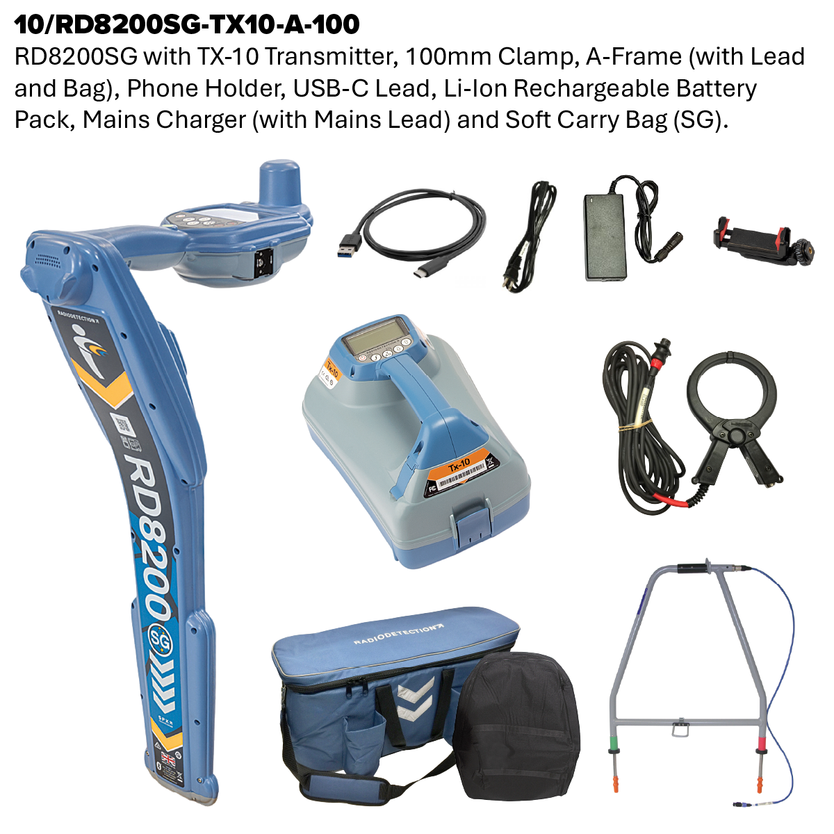 RD8200SG Cable and Pipe Locator and Transmitter Kit