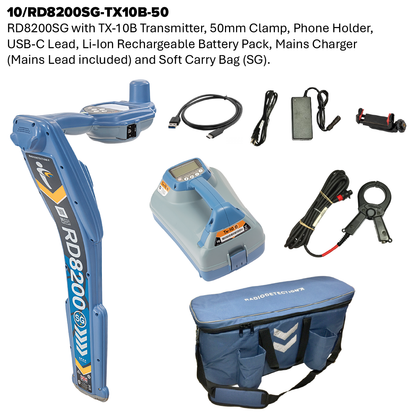 RD8200SG Cable and Pipe Locator and Transmitter Kit