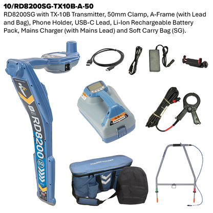 RD8200SG Cable and Pipe Locator and Transmitter Kit
