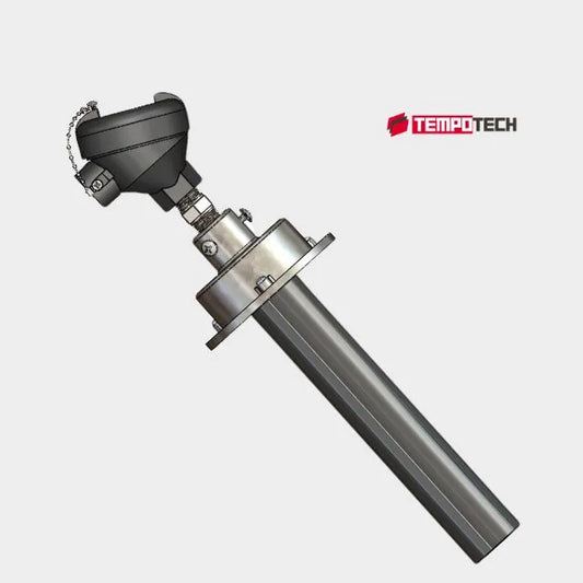 TC-202 Thermocouple with Silicon Carbide Protection Tube and Flange