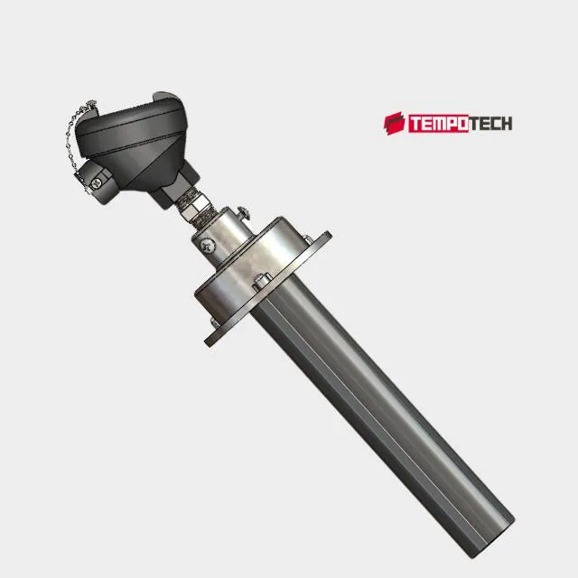 TC-202 Thermocouple with Silicon Carbide Protection Tube and Flange