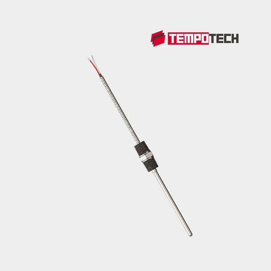 TC14 MGO-PAC Thermocouple with Threaded Fitting and Lead Wire