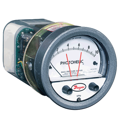 Series A3000 Photohelic® Pressure Switch/Gage