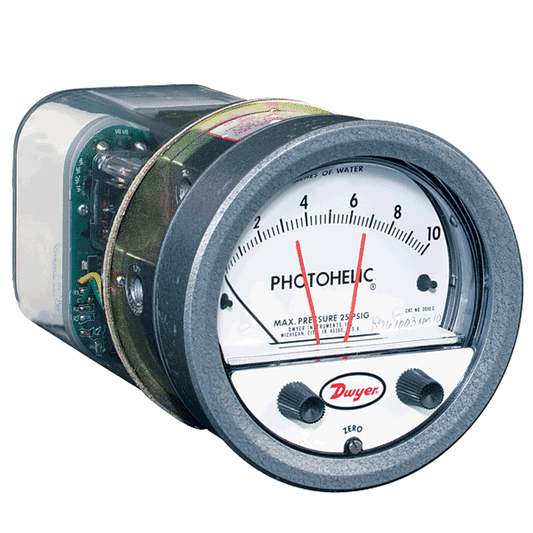 Series A3000 Photohelic® Pressure Switch/Gage