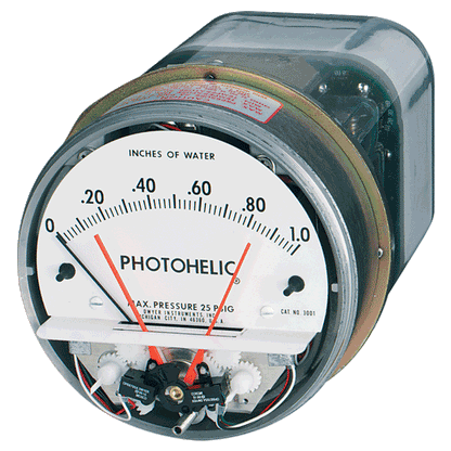 Series A3000 Photohelic® Pressure Switch/Gage