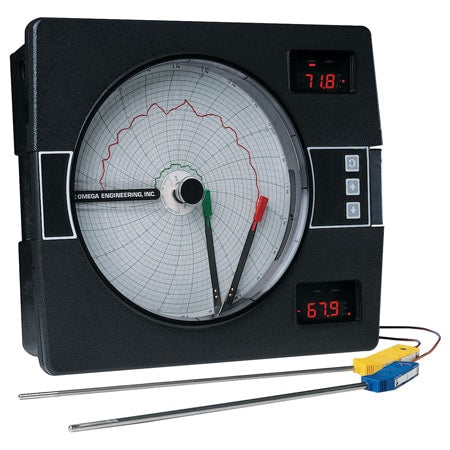 1 or 2 Channel Programmable Universal Input Circular Recorders
