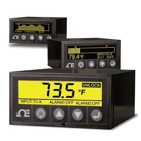 Graphic Display Panel Meter and Data Logger for Temperature and Process Measurement