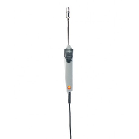 Fast-action surface probe with sprung thermocouple strip