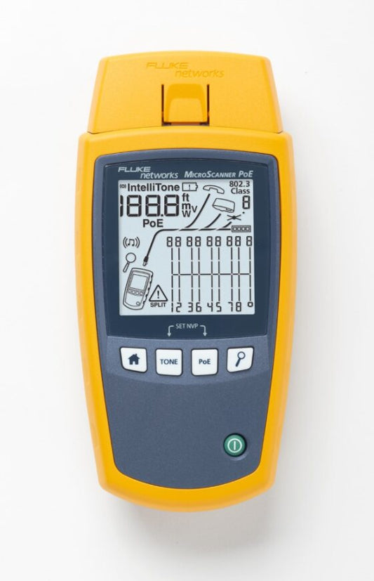 Fluke Networks MS-POE MicroScanner Cable/PoE Tester
