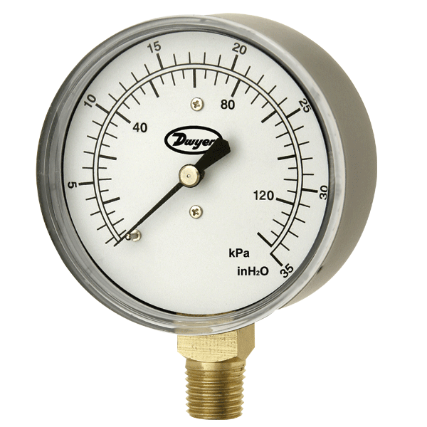 Series LPG4 2.5" Low Pressure Gage