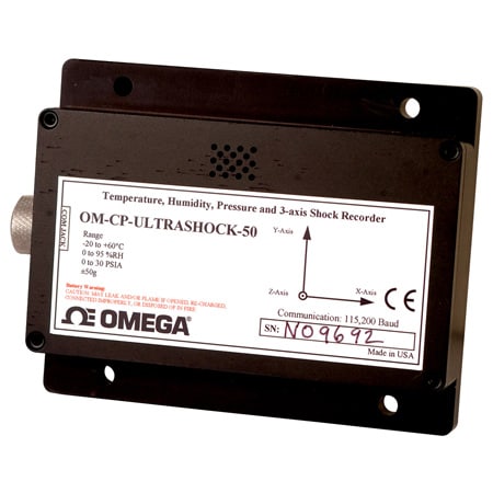 Humidity, Temperature, Pressure and Tri-Axial Shock Data Logger Part of the NOMAD® Family