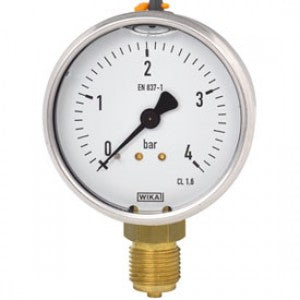 WIKA Bourdon Tube Pressure Gauge – 80mm
