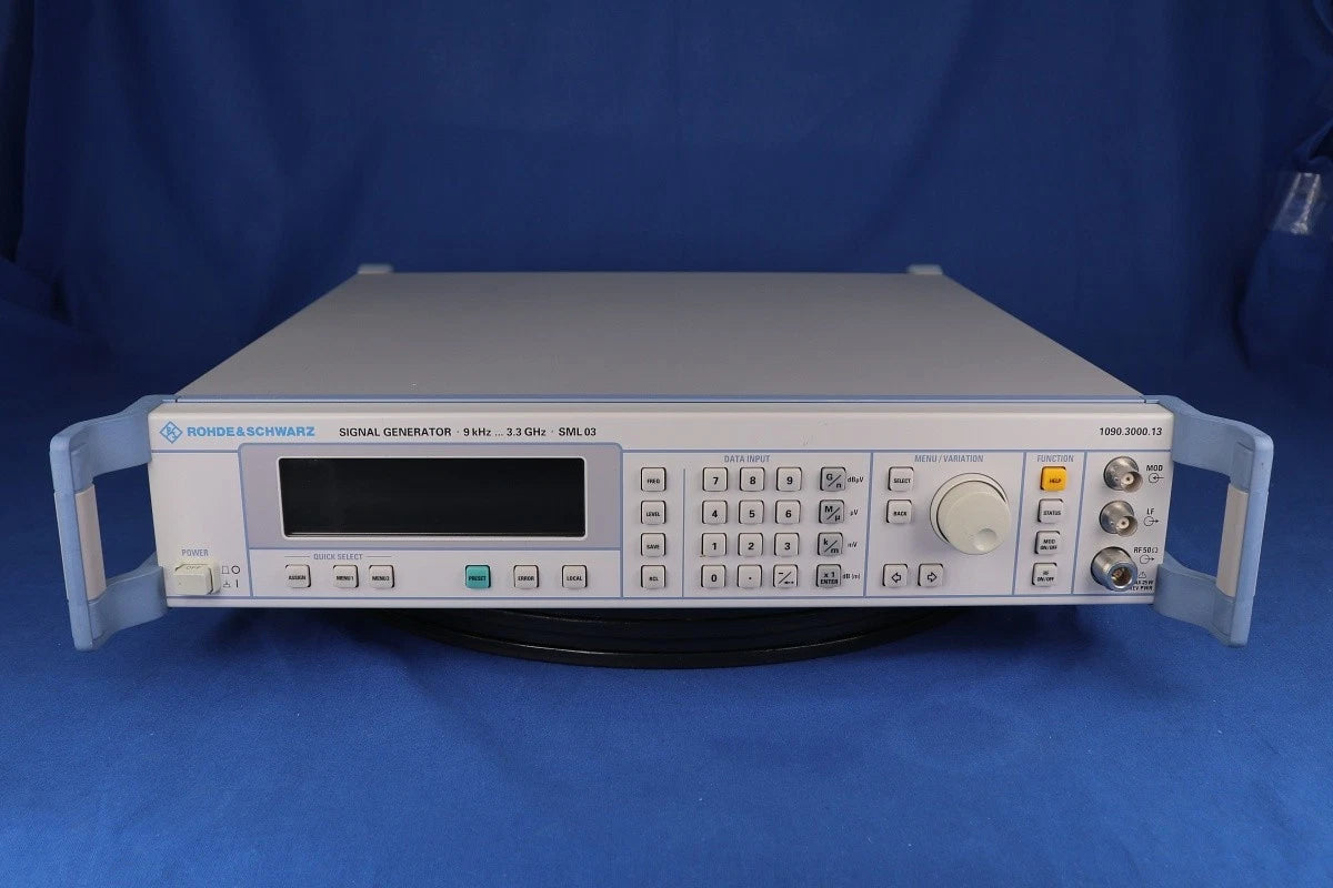 R&S SML03 Signal Generator (1090.3000K13), 9KHz to 3.3GHz, 0.1Hz frequency res