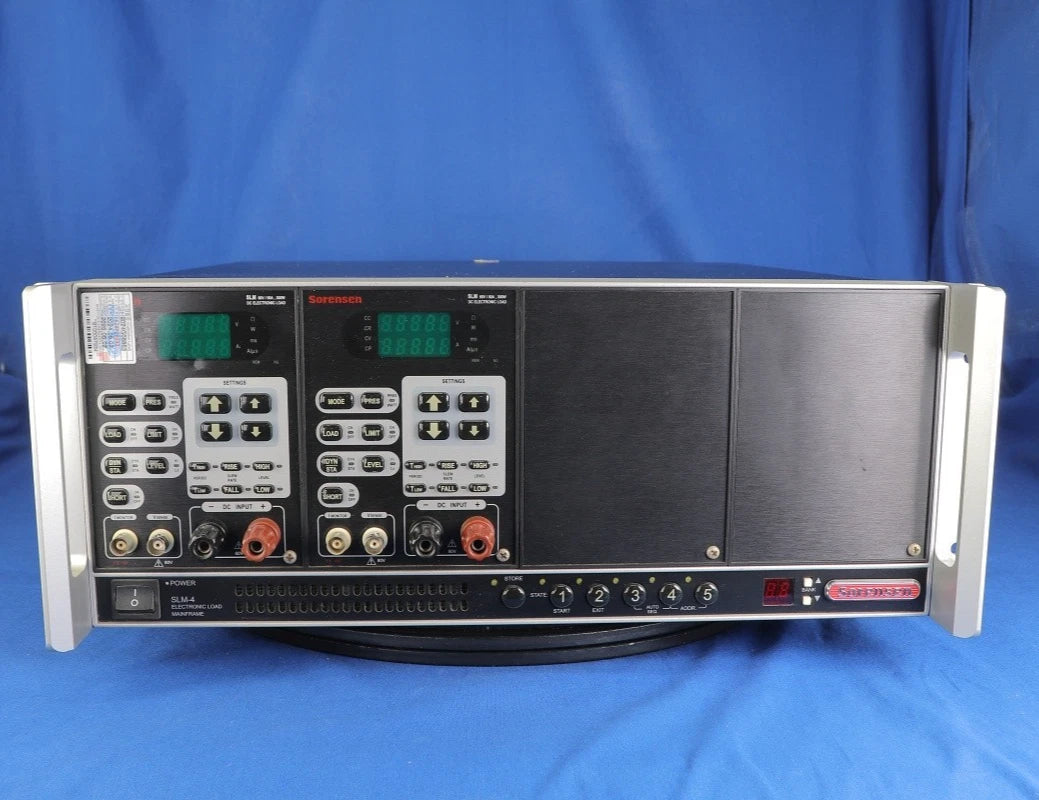 Sorensen SLM-4-11111BB1 Electronic Load SLM60/60/300W module 2 units, GPIB & RS2