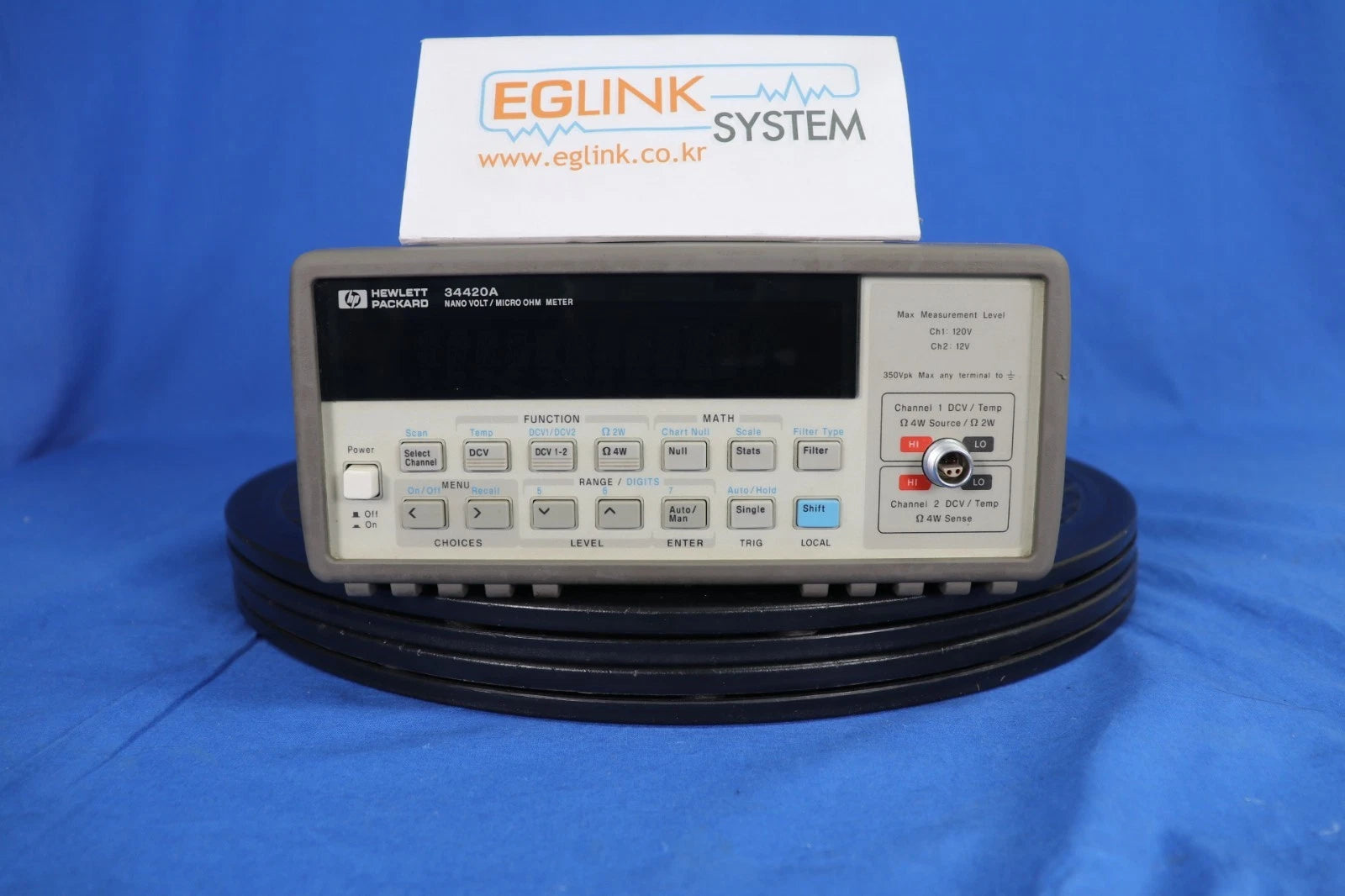 HP 34420A Nano Volt /Micro Ohm Meter HP label | HK Calibrations