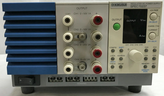 Kikusui SPEC70237 Power Supply DC 4ch(1ch/16V/1A, 2ch/-16V/1A, 3ch/25V/3A, 4ch/