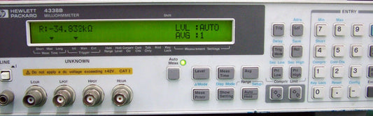 HP 4338B Milliohm Meter 1uA to 10mA Test Signal Current