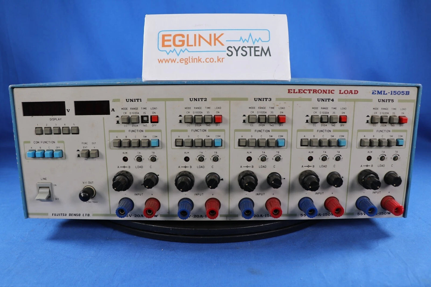 Fujitsu EML-1505B Electronic Load 5ch Electronic Load, 55V/20A/150W per CH