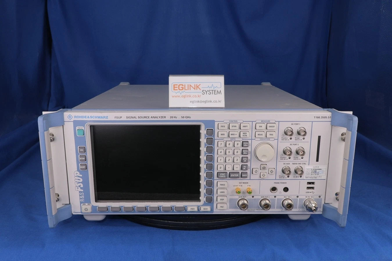 R&S FSUP50 Signal Analyzer 1166.3505.51 opt B4/B21/B25/B60/B61