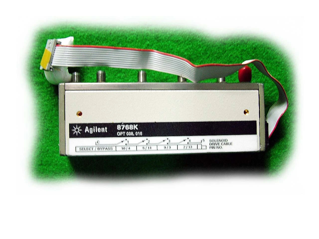HP 8768K RF Switch opt 008(8-inch Ribbon Cable w/DIP Connector), 011(5Vdc Supply
