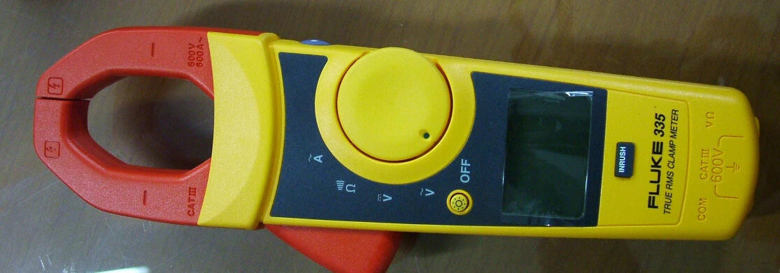 Fluke 335 Clamp Meter 600A, 600V for AC/DC, 6000ohm