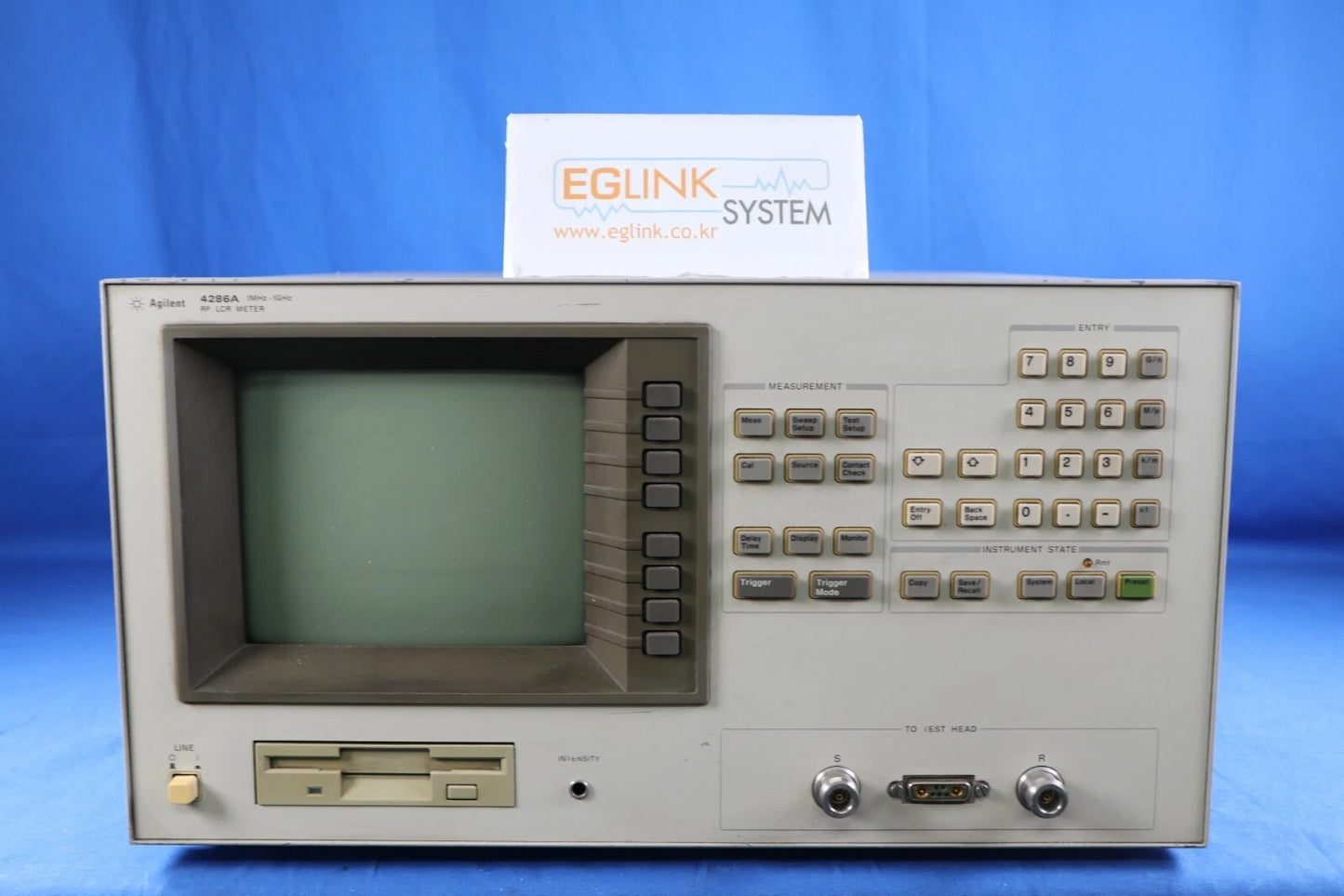 Agilent 4286A LCR Meter 1MHz to 1GHz, with 10kHz steps, with test head