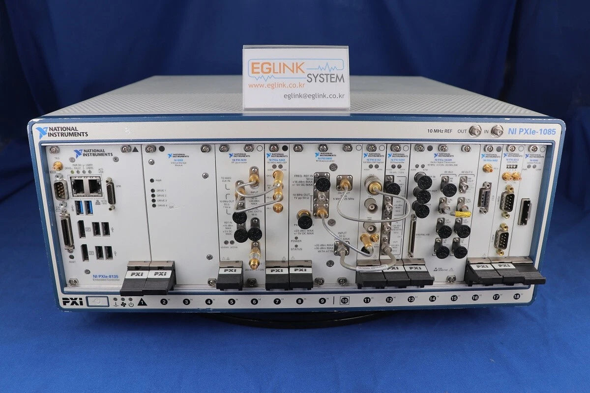 NI PXIe-1085 Chassis PXI Slot with PXIe-5610/ PXIe-5442/ PXIe-5600/ PXIe-5142/