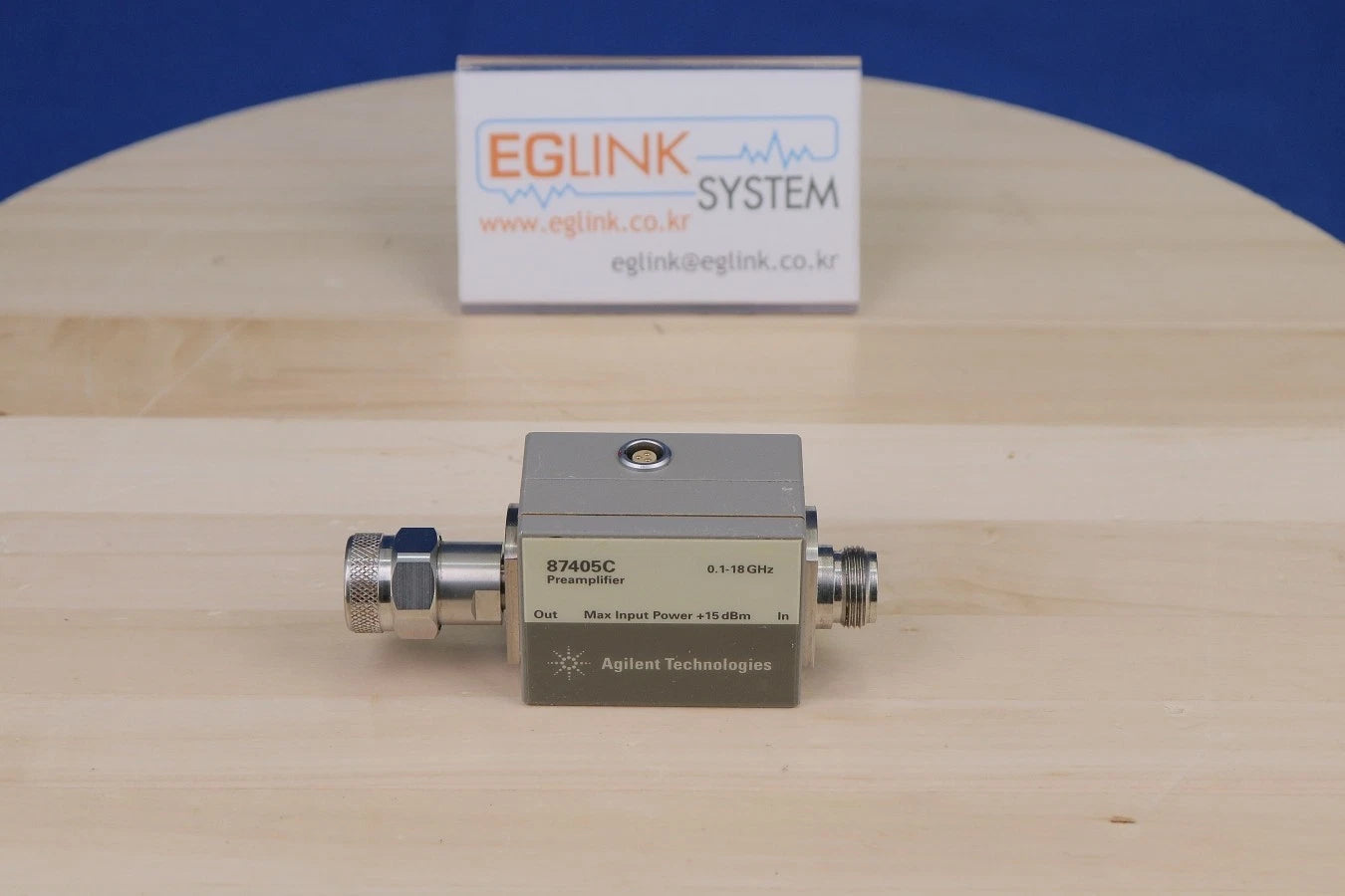 Agilent 87405C RF AMP Pre Pre-Amplifier, 0.1-18 GHz, Type-N(M) output to Type-N(