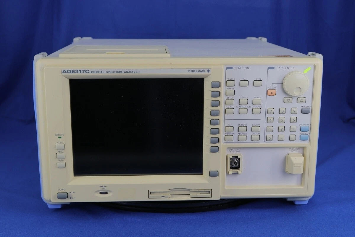 Ando AQ6317C Optical Spectrum Analyzer Wavelength 600 to 1750 nm, Fiber SM
