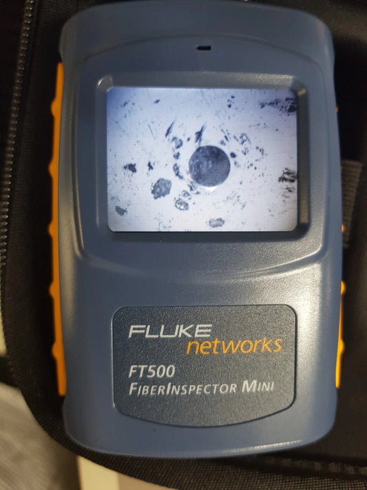 Fluke FT500 Optical Fiber Scope 200x magnification, for both multimode and sing