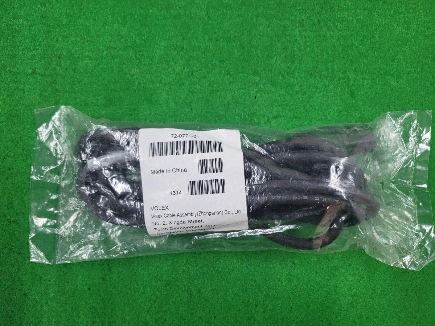 1 pcs Volex / Cisco POWER SUPPLY CABLE - P/N 72-0771-01