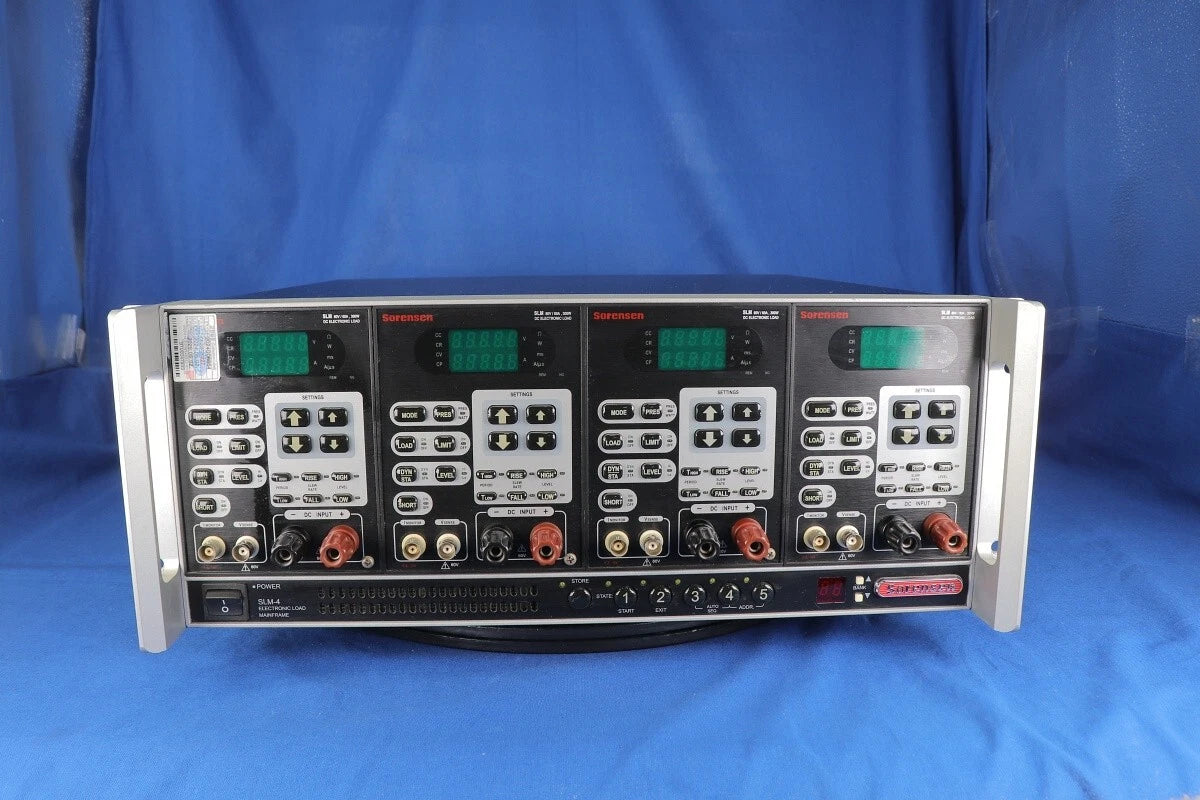 Sorensen SLM-4-11111BB1 Electronic Load SLM60/60/300W module 4 units, GPIB & RS2