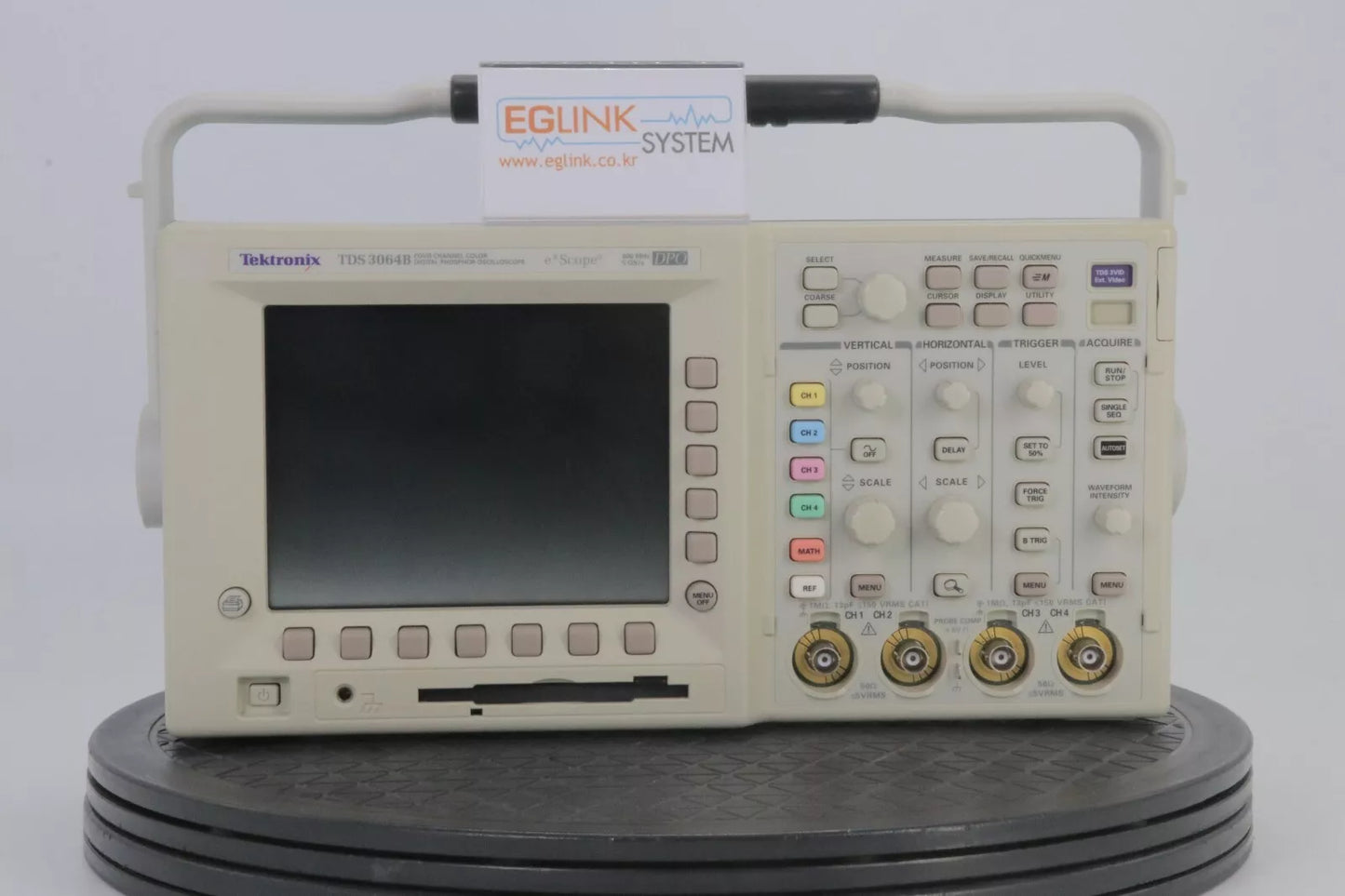 Tektronix TDS3064B Oscilloscope Digital 4ch, 600MHz Bandwidth 5GS/s, Color LCD