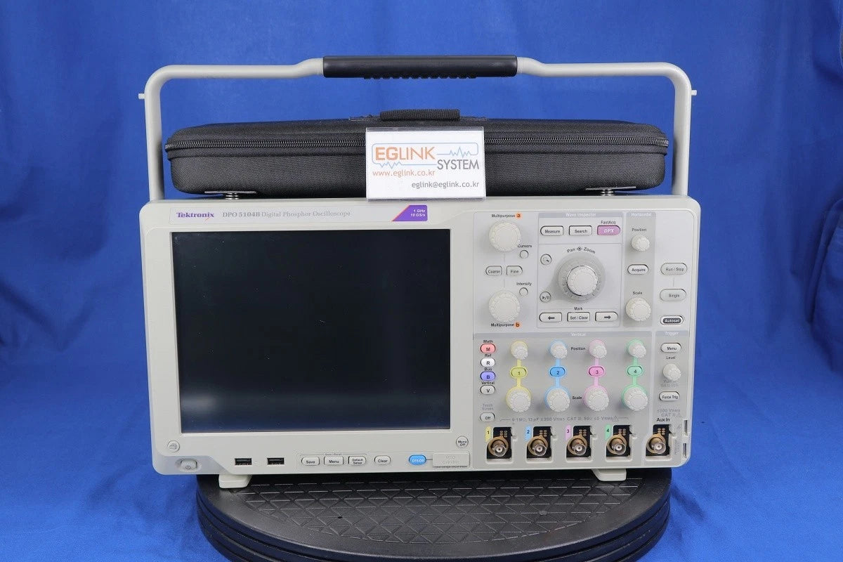 Tektronix DPO5104B Oscilloscope WIN 7, opt 2RL/ ASM/ LT/ VET/ SR-CUST/ PWR/ DJE