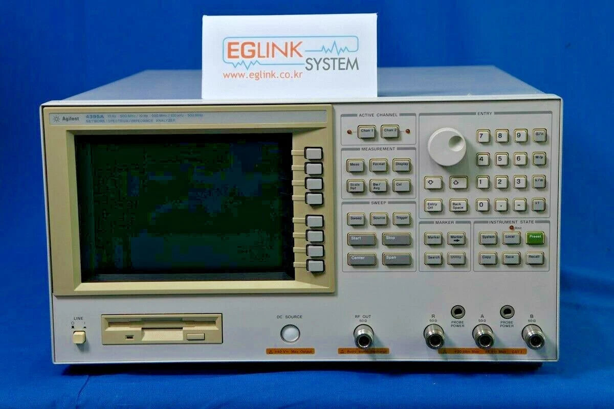 Agilent 4395A Impedance/Network/Spectrum Analyzer opt 010/has defect under 50KHz