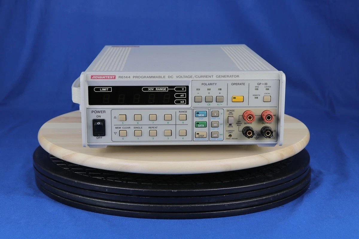 Advantest R6144 DC Voltage/ Current Source Programmable DC Voltage/Current Gener