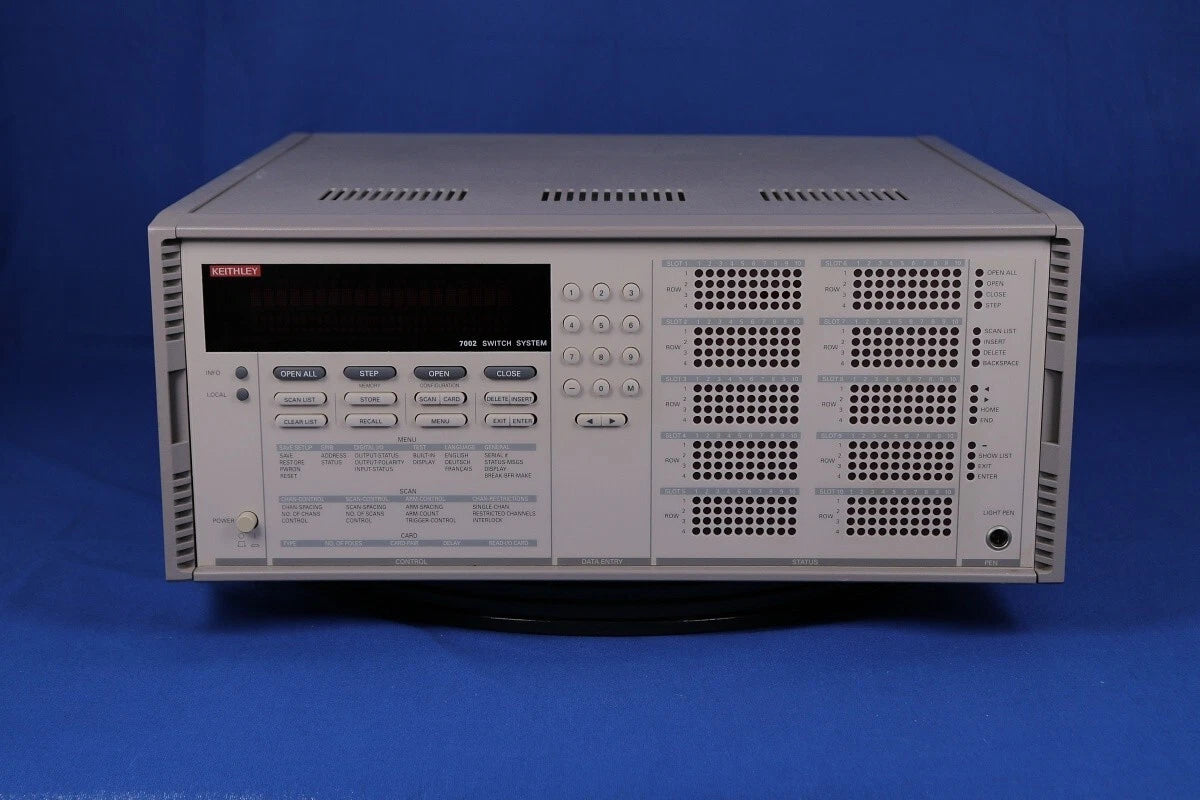 Keithley 7002 Switch/control system with 1 unit 7011-S(Quad 1X10) & 2 units 7166