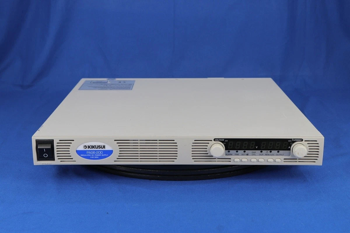 Kikusui PAG6-200 Power Supply DC 6V/ 200A, CV/CC, RS232/485 programmable, 1U siz